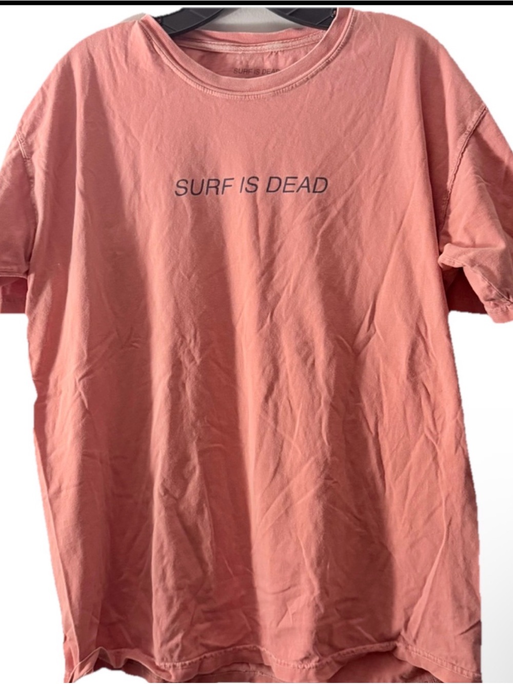 Surf is Dead Asleep In The Alley T-Shirt Large Orange
